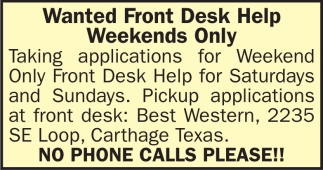 Front Desk Help Best Western Carthage TX front-desk-help-best-western-carthage-tx