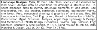 Landscape Designer, MHS Planning & Design